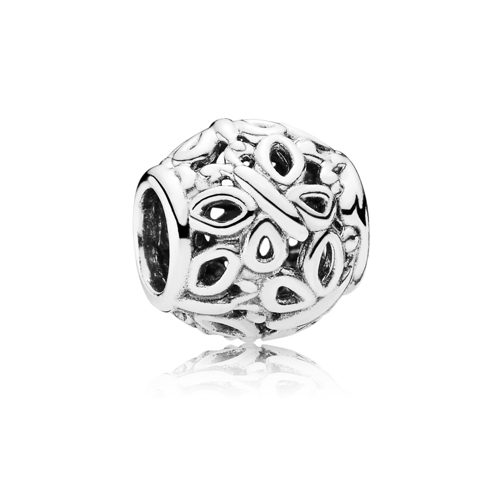 charm pandora de prata vazado borboletas 790895