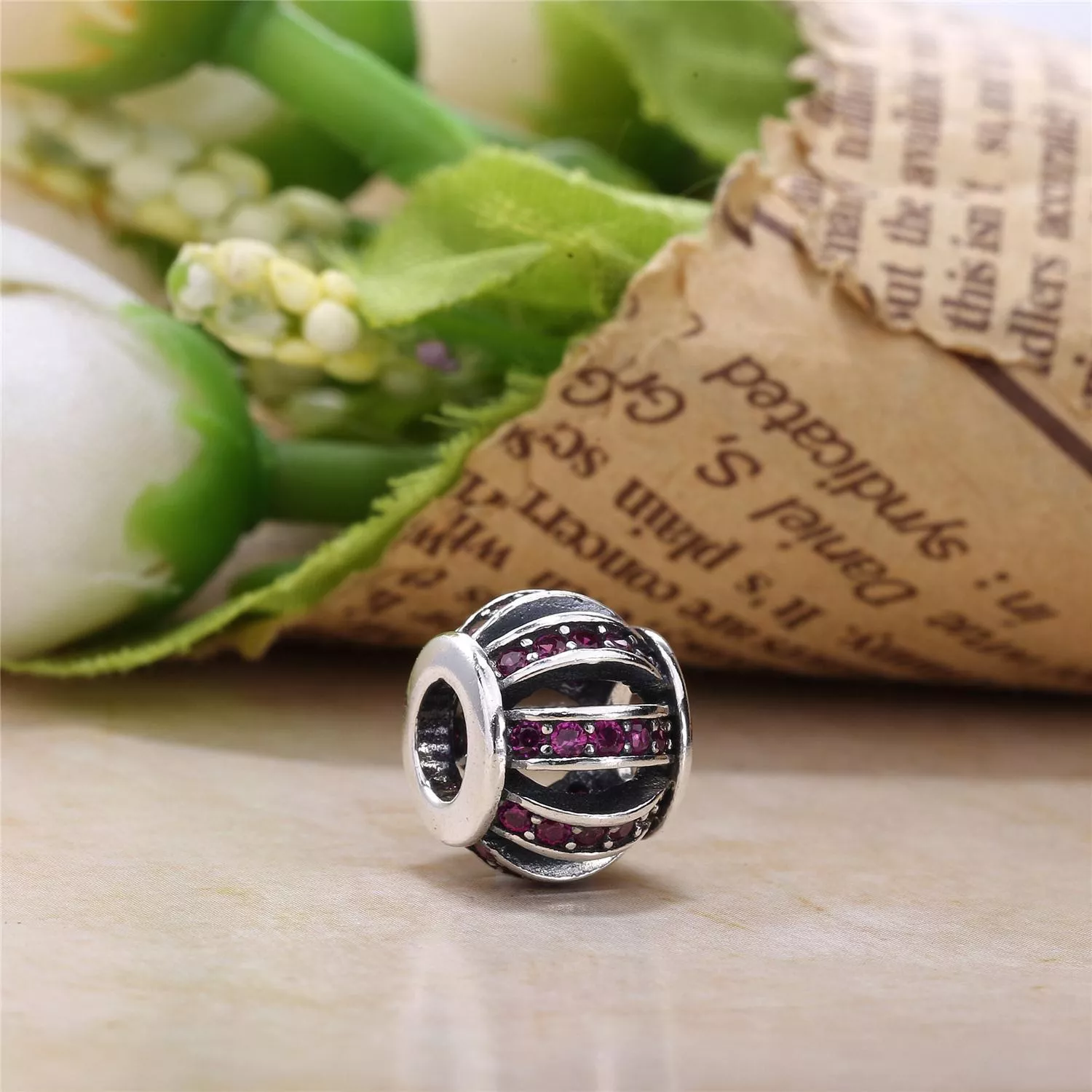Charm PANDORA de Prata Vazado Pavê - 791115CZ