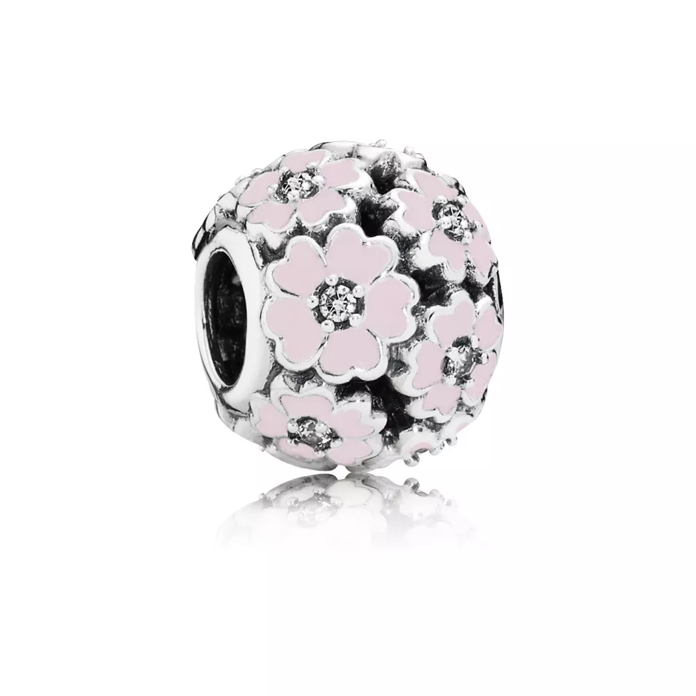 charm pandora flores do campo rosa 791488en68