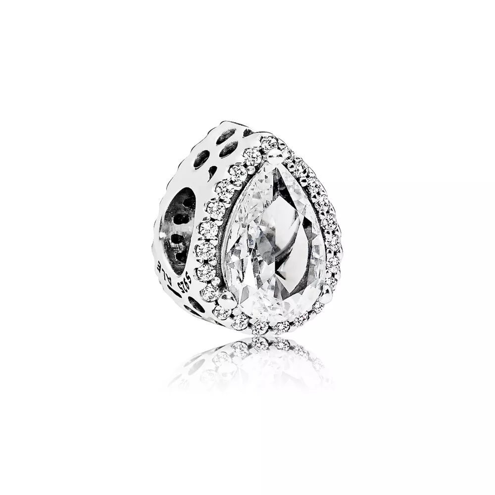 charm pandora gota de água brilhante 796245cz