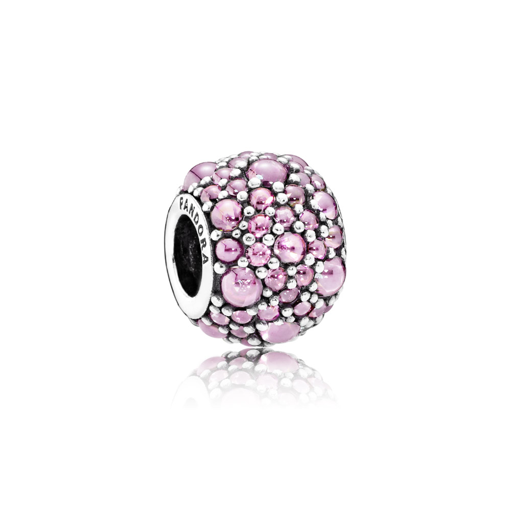 charm pandora gotas de orvalho rosa 791755pcz