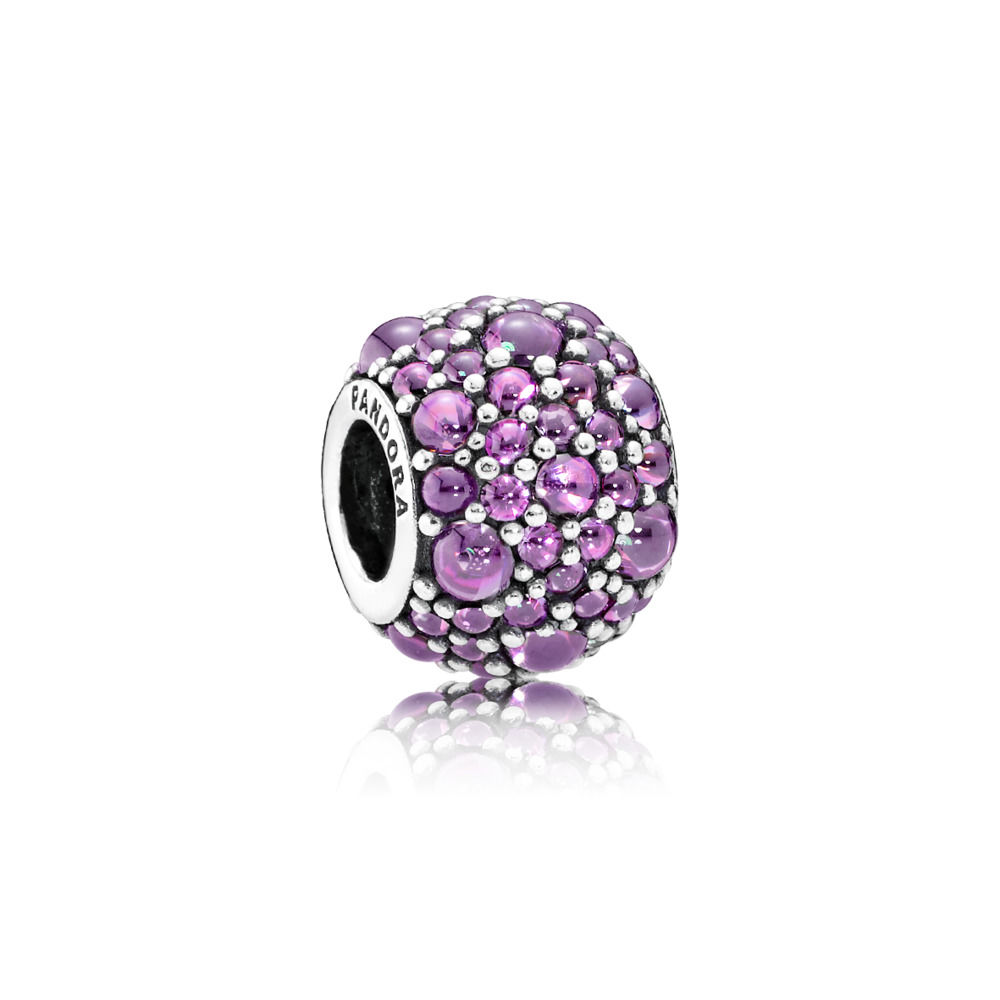 charm pandora gotas de orvalho roxa 791755cfp