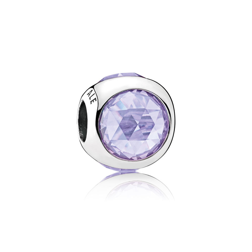 charm pandora gotas radiantes lavanda 792095lcz