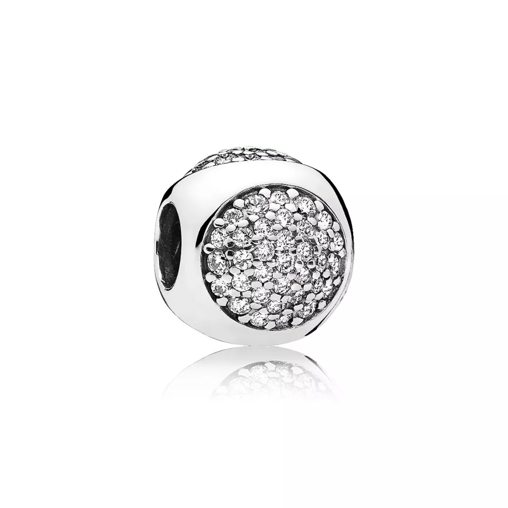 charm pandora gotas radiantes pavê 796214cz