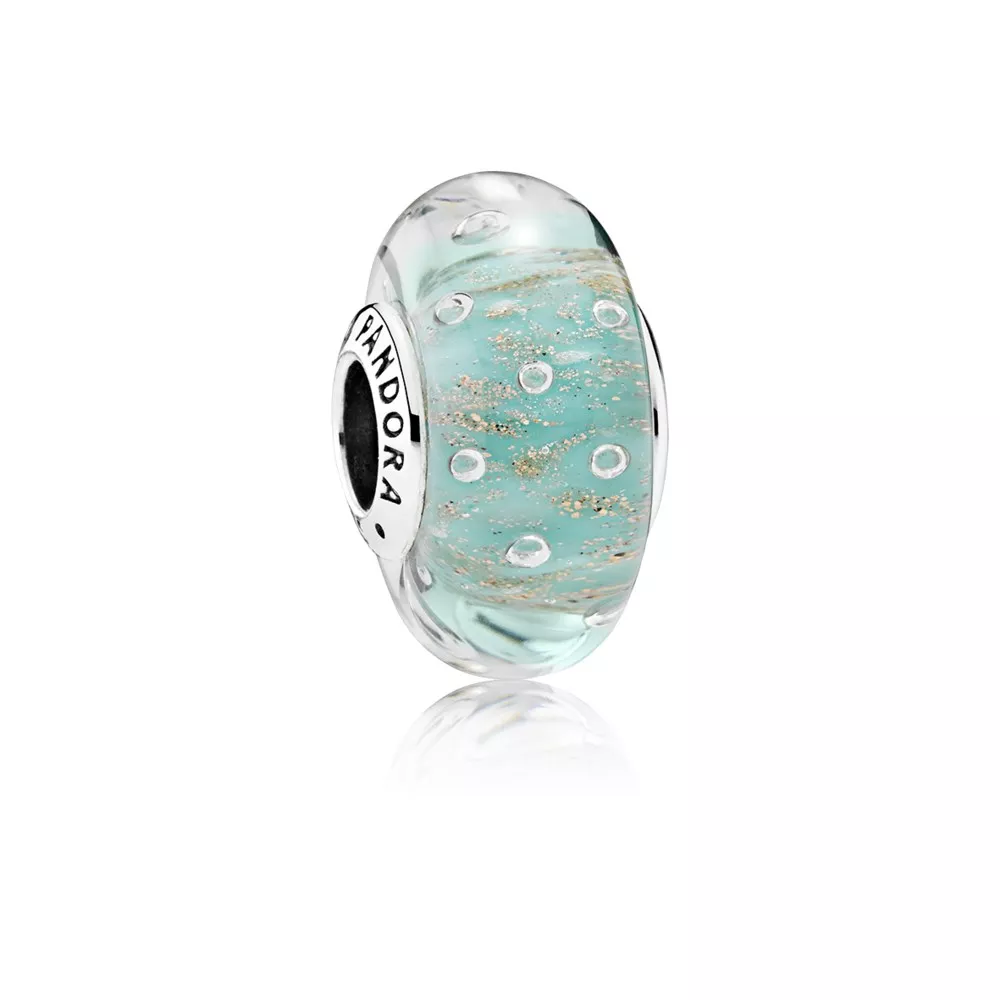 Charm PANDORA Murano Bolhas Brilhantes Menta - 791669