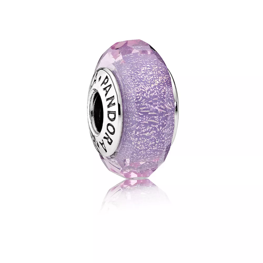 charm pandora murano facetado roxo gloss 791651