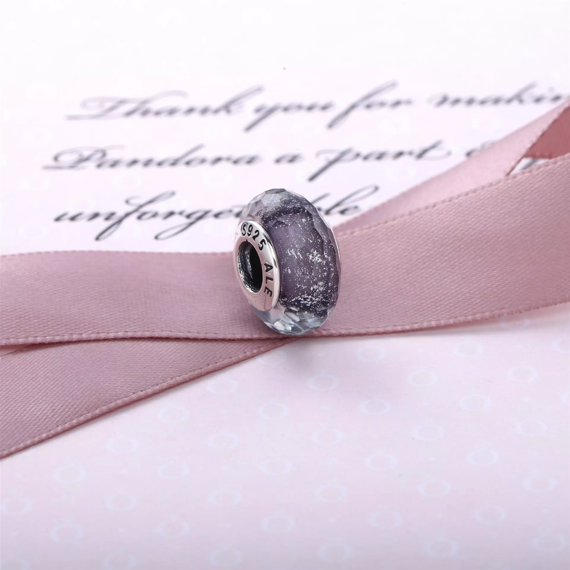 Charm PANDORA Murano Facetado Roxo Gloss - 791651