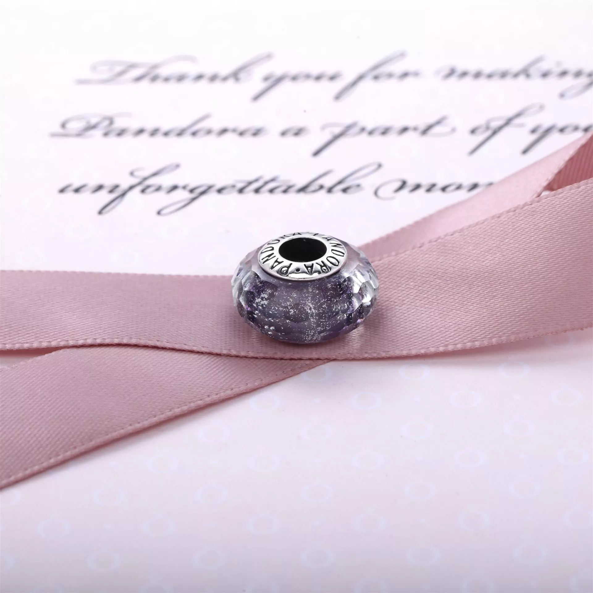 Charm PANDORA Murano Facetado Roxo Gloss - 791651