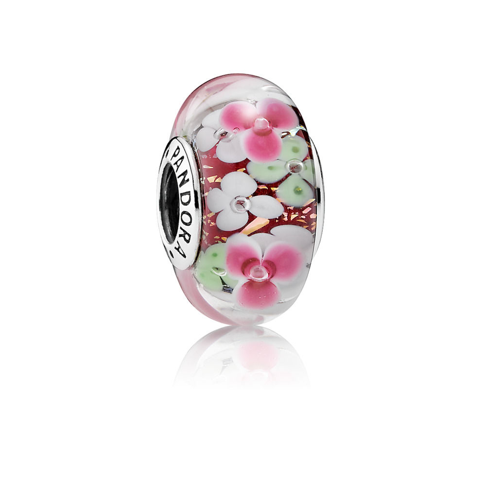 charm pandora murano jardim de flores 791652