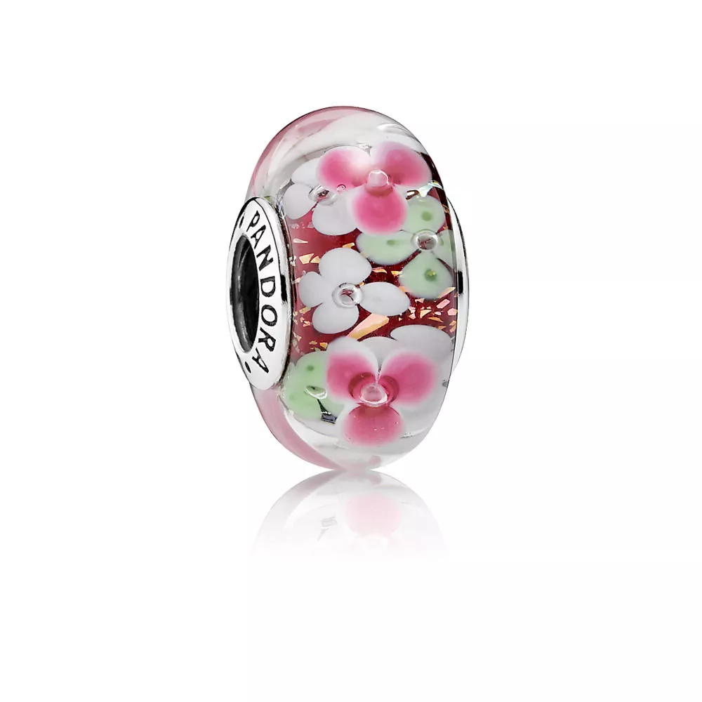 Charm PANDORA Murano Jardim de Flores - 791652