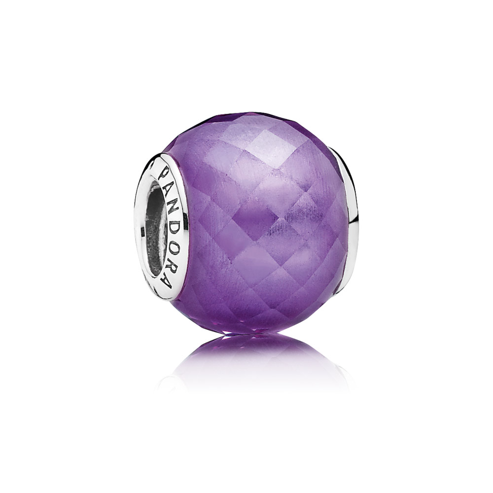 charm pandora petit facetado lilás 791499acz