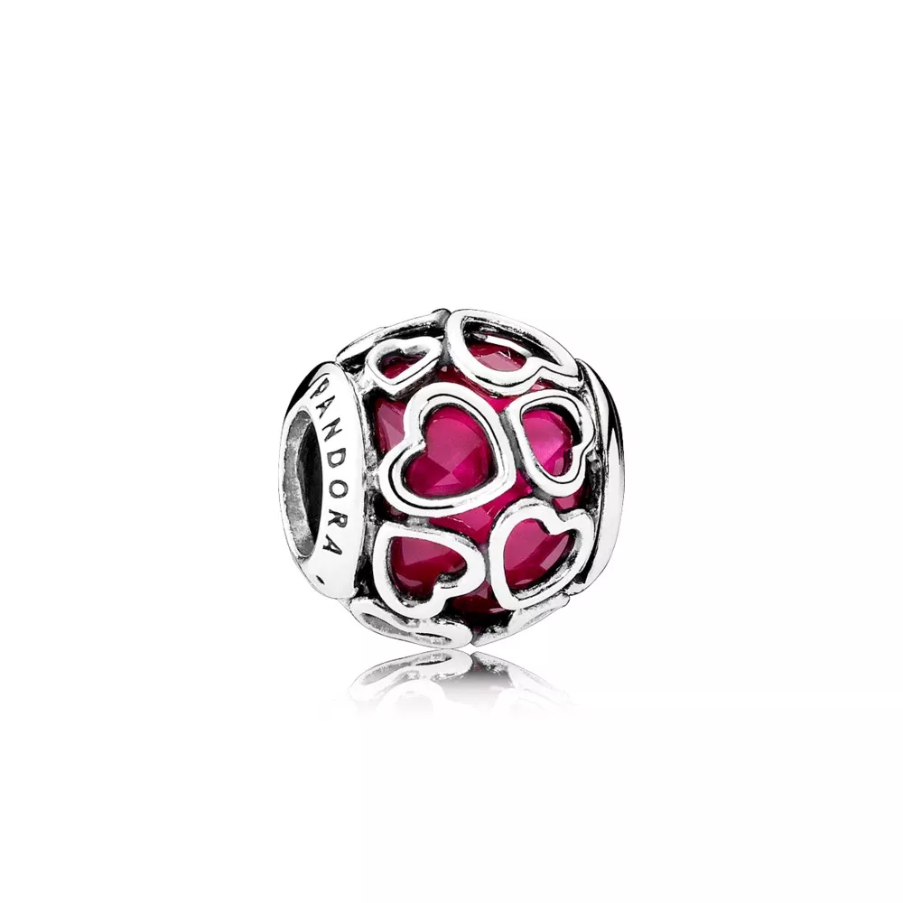 Charm PANDORA Petit Facetado Rodeado de Amor - 792036NCC