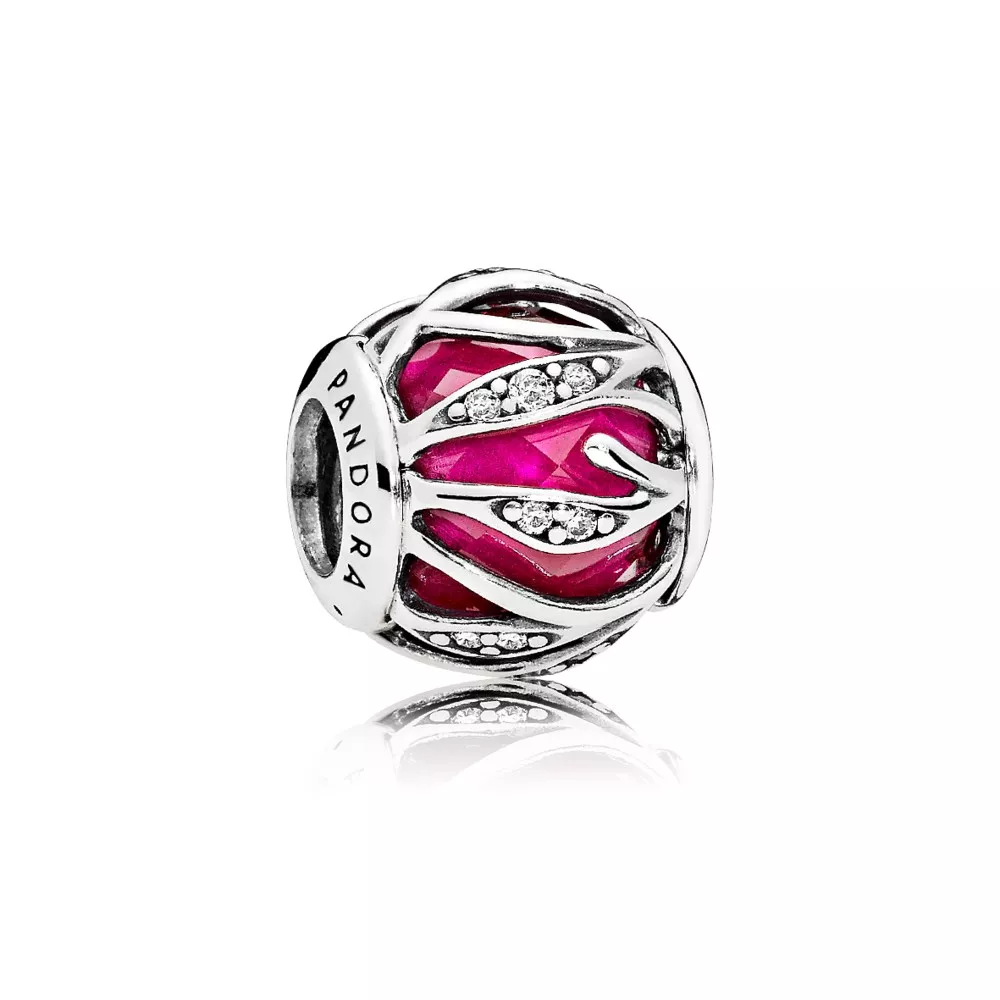 Charm PANDORA Petit Facetado Vermelho Brilho da Natureza - 791969SRU