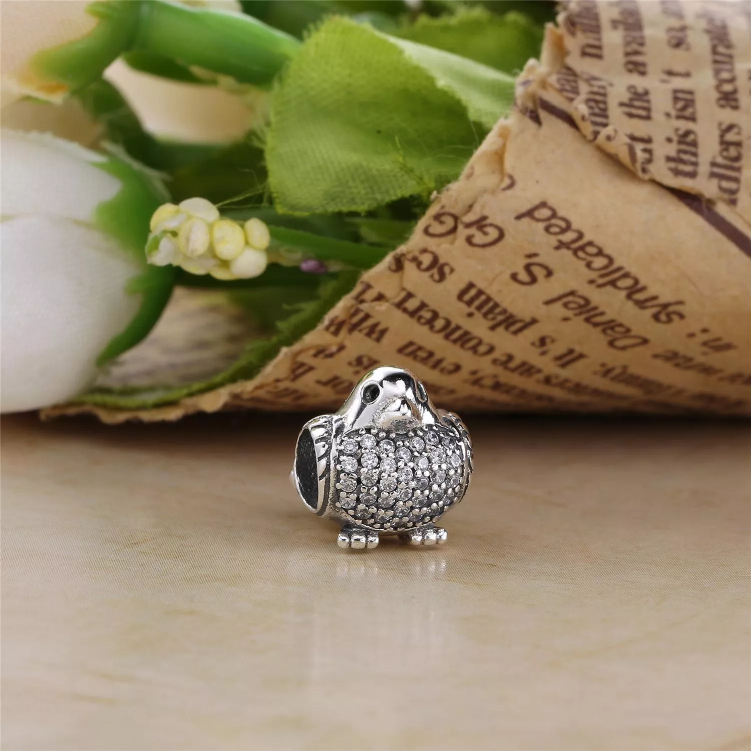 Charm PANDORA Pássaro Chegada da Primavera - 791731CZR