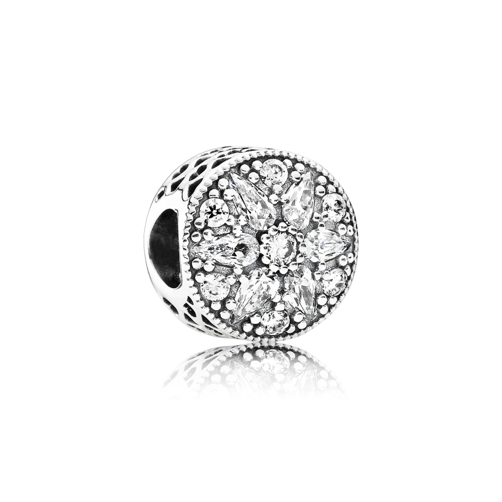 charm pandora radiante estrela polar 791762cz