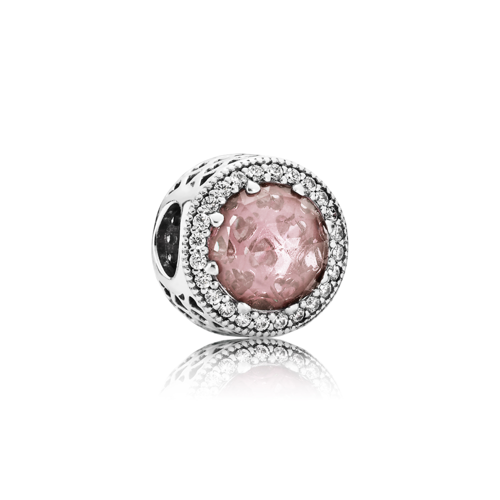 charm pandora radiante rosa blush 791725nbp