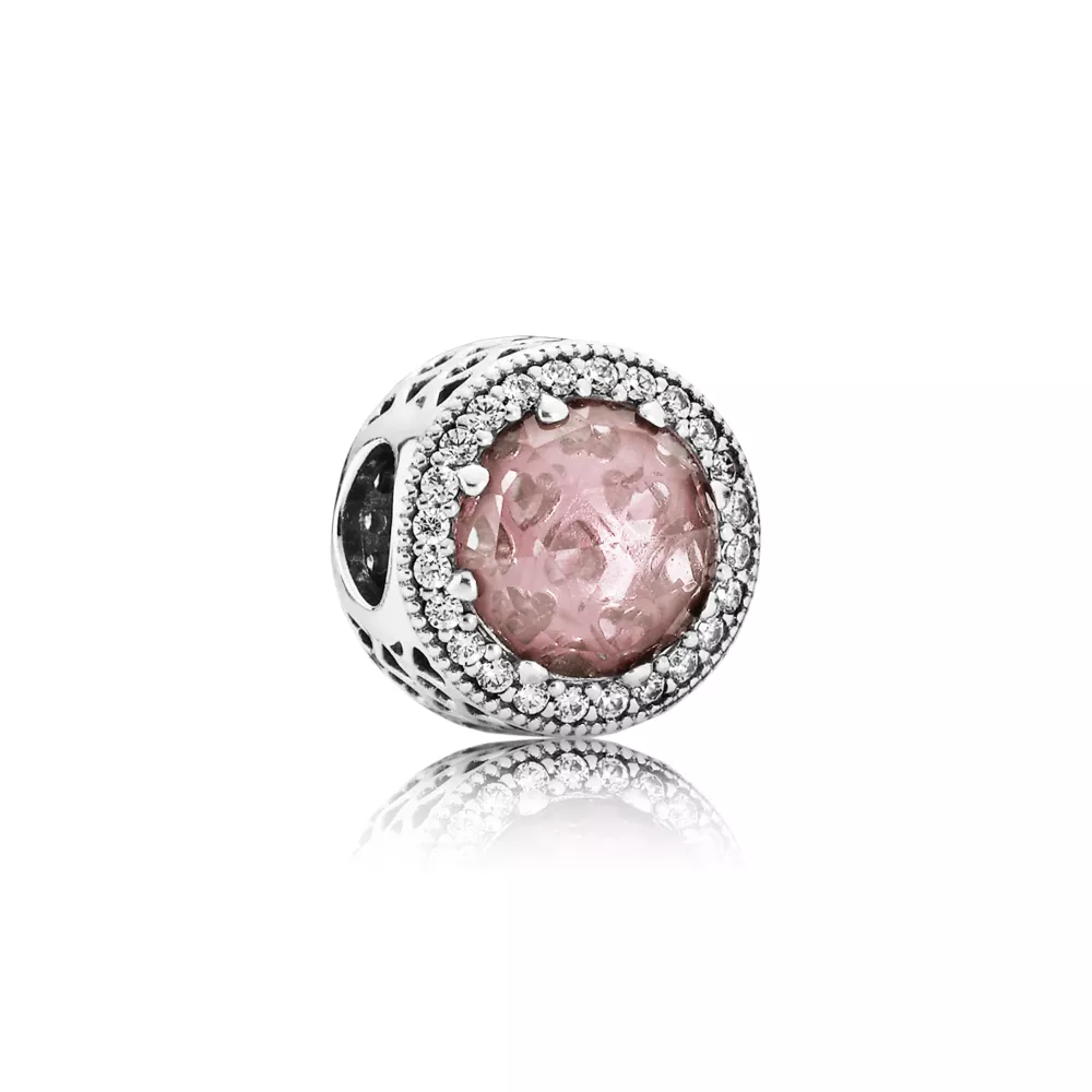 charm pandora radiante rosa blush 791725nbp
