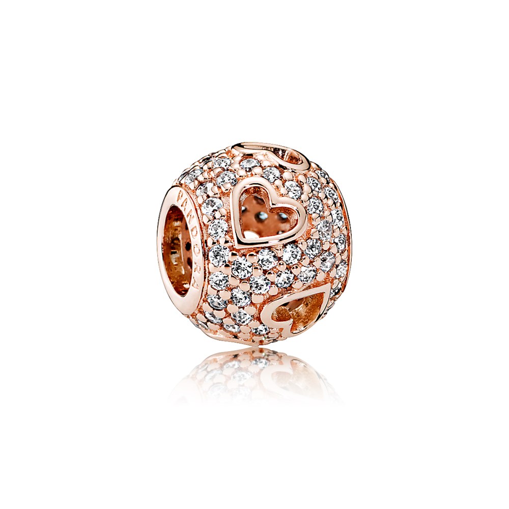 charm pandora rose pavê giro do amor 781426cz