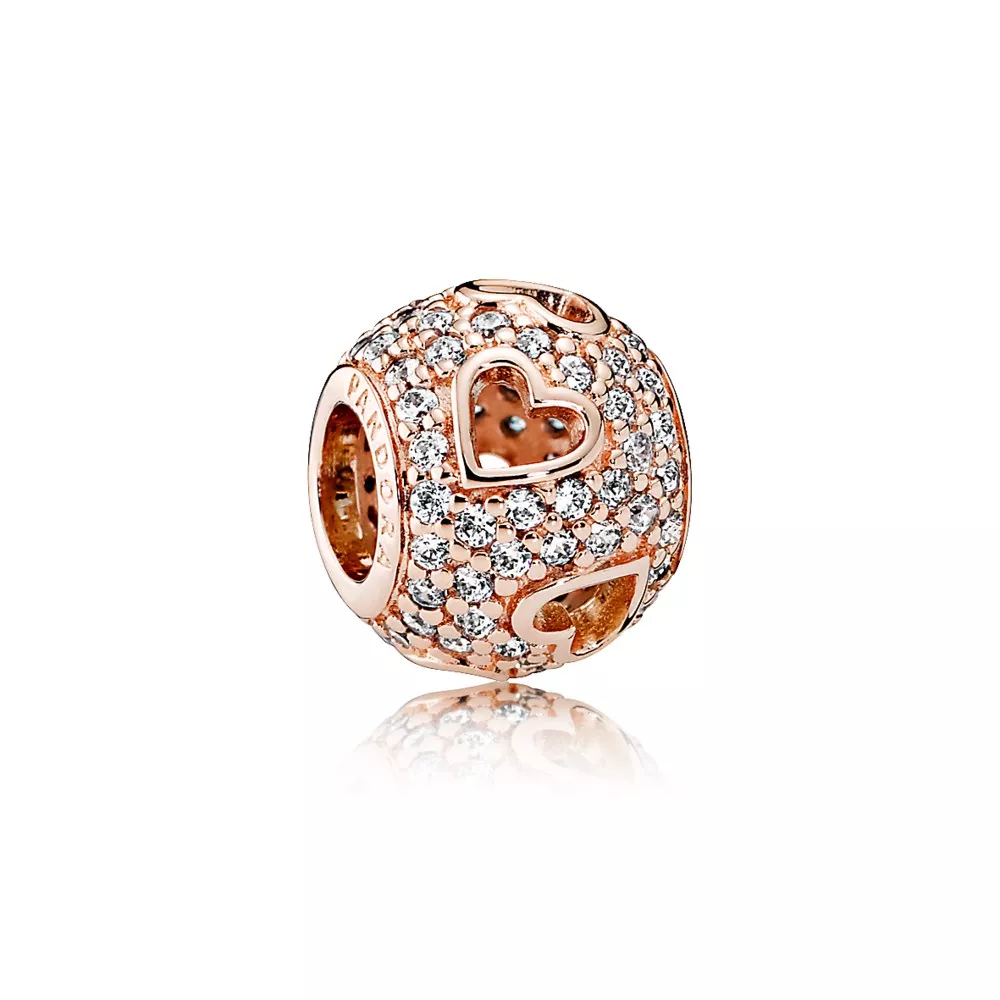charm pandora rose pavê giro do amor 781426cz