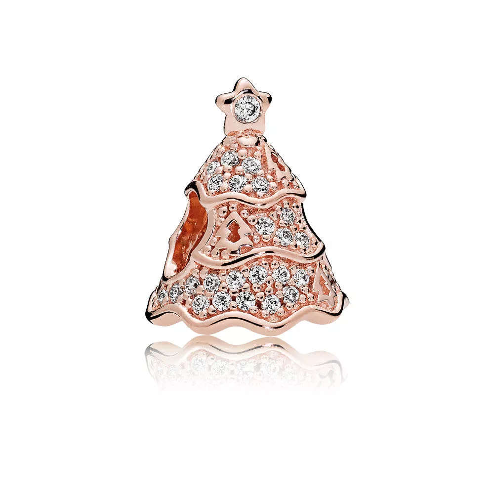charm pandora rosetm árvore natalina 781765cz