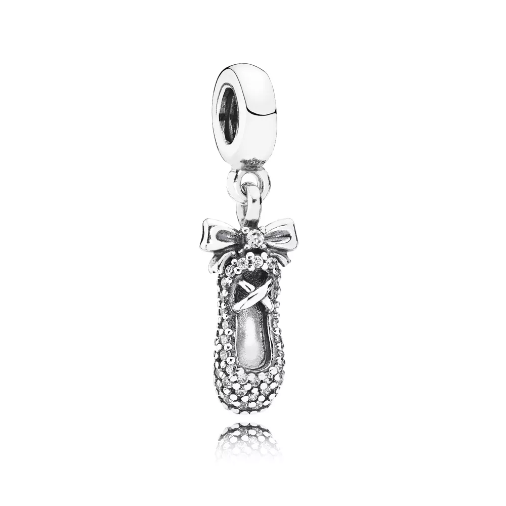 charm pandora sonho de bailarina 791506cz