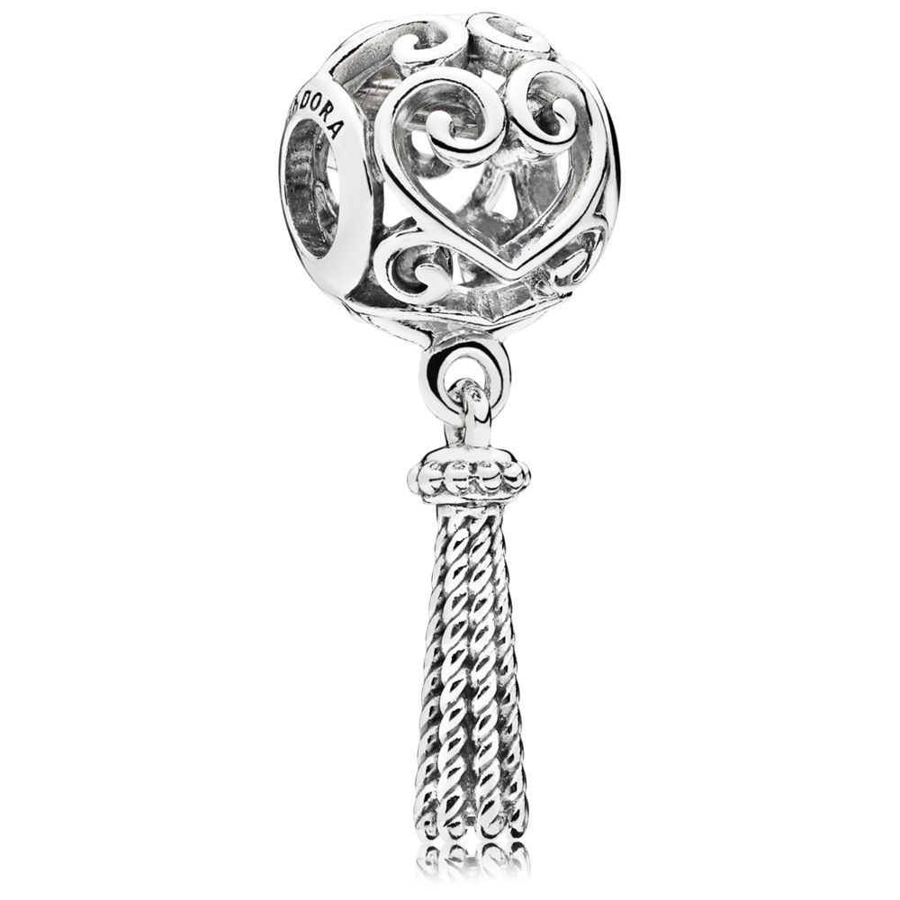 charm pandora tassel coração exuberante 797037