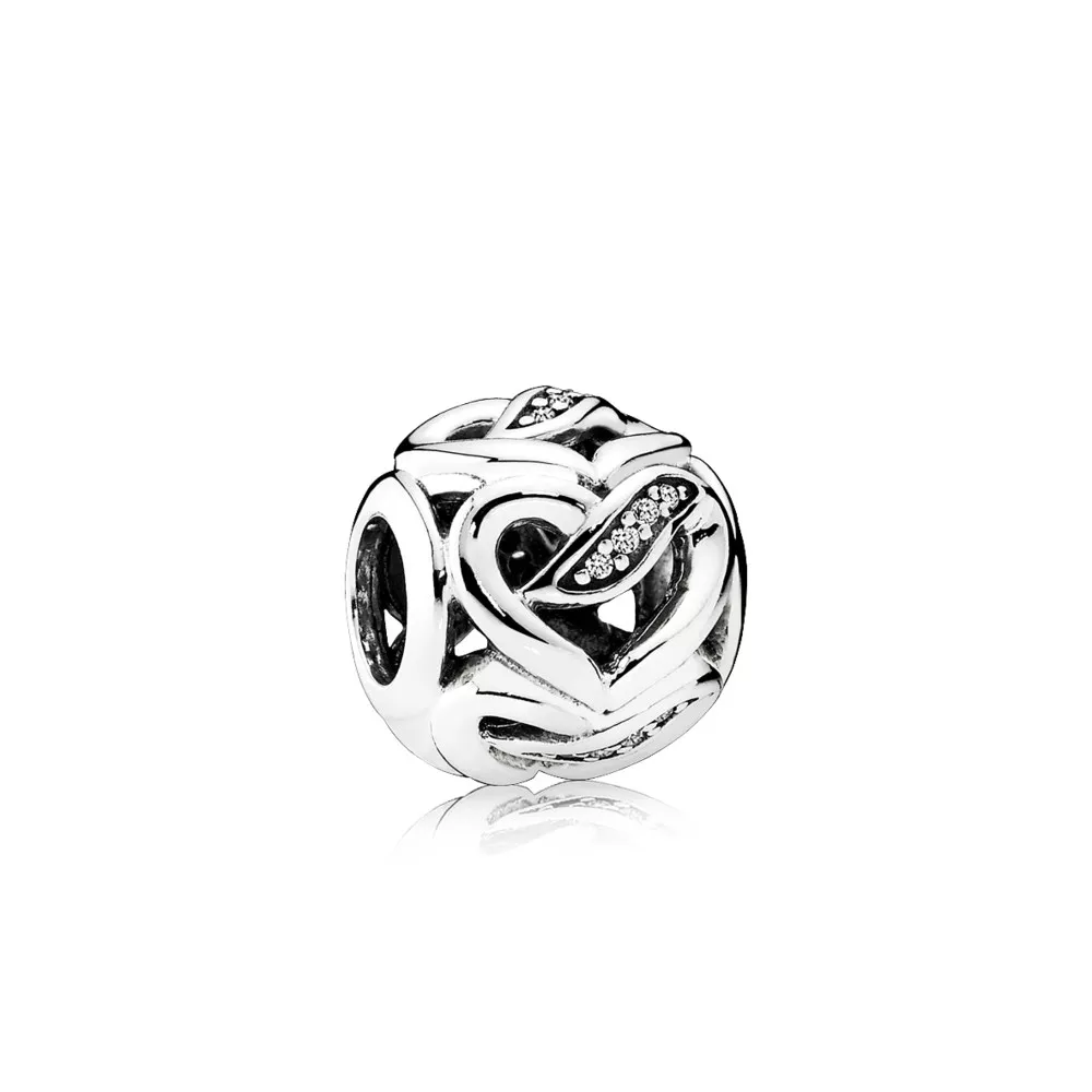 charm pandora vazado laços do amor 792046cz
