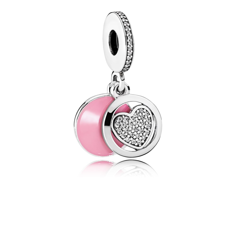 charm pendente pandora você faz meu coração sorrir 792149en24