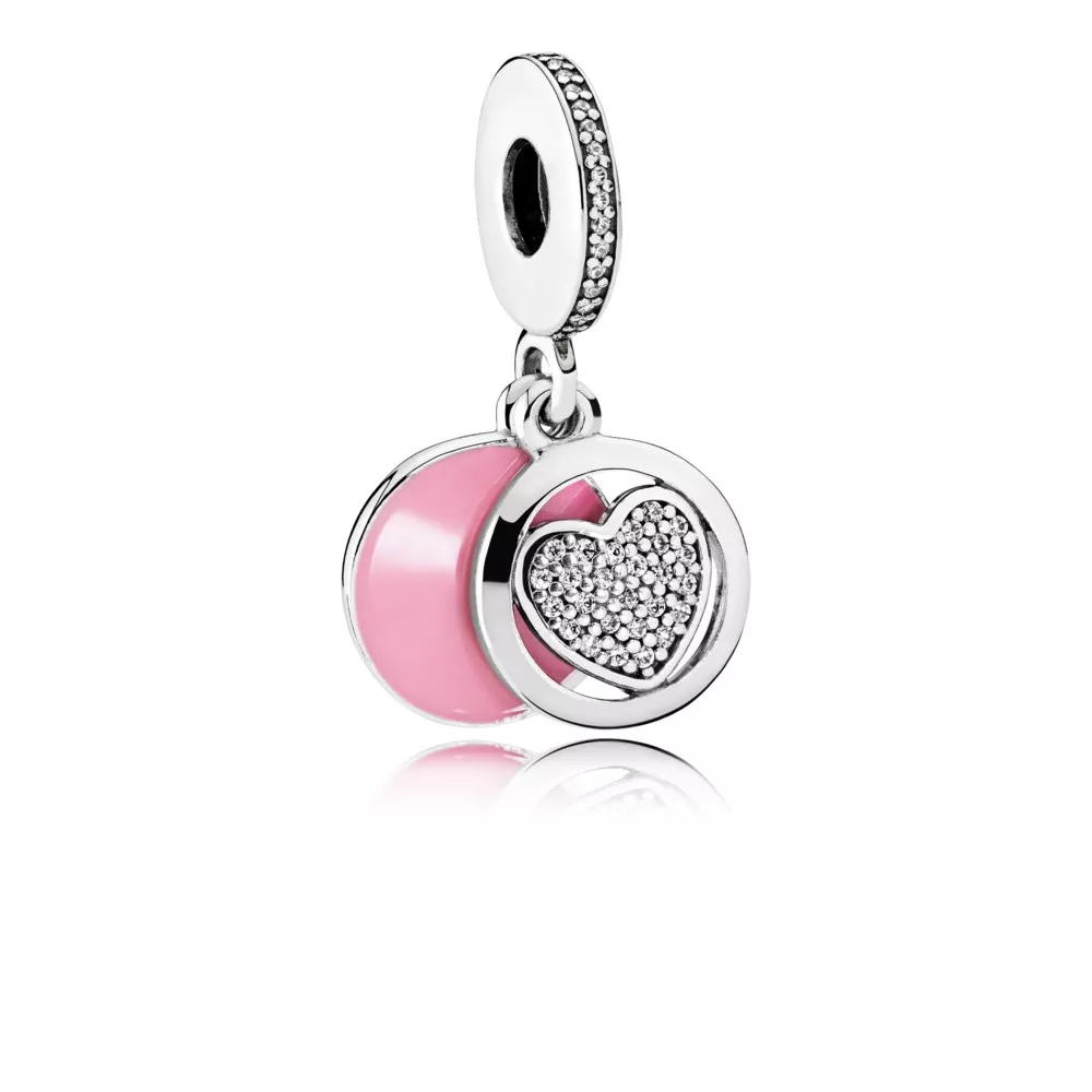 charm pendente pandora você faz meu coração sorrir 792149en24