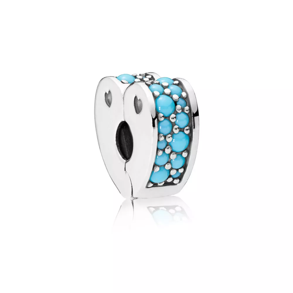 Clipe PANDORA Arcos do Amor Azul - 797227NYA