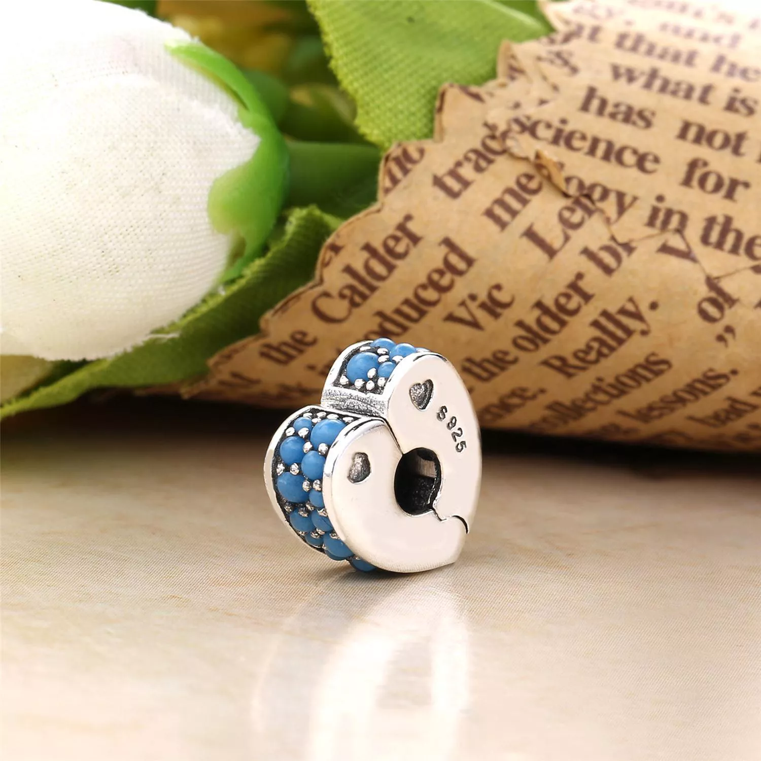 Clipe PANDORA Arcos do Amor Azul - 797227NYA