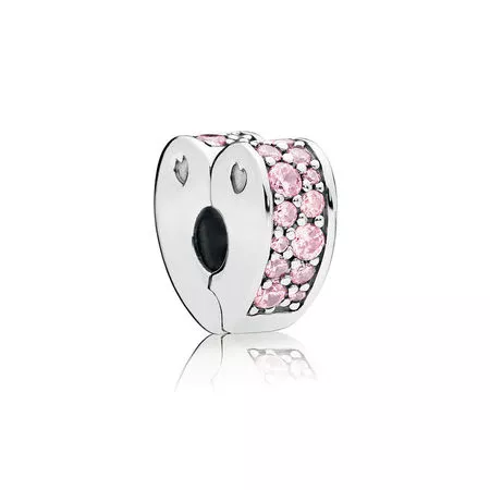 Clipe PANDORA Arcos do Amor Rosa - 797020PCZ