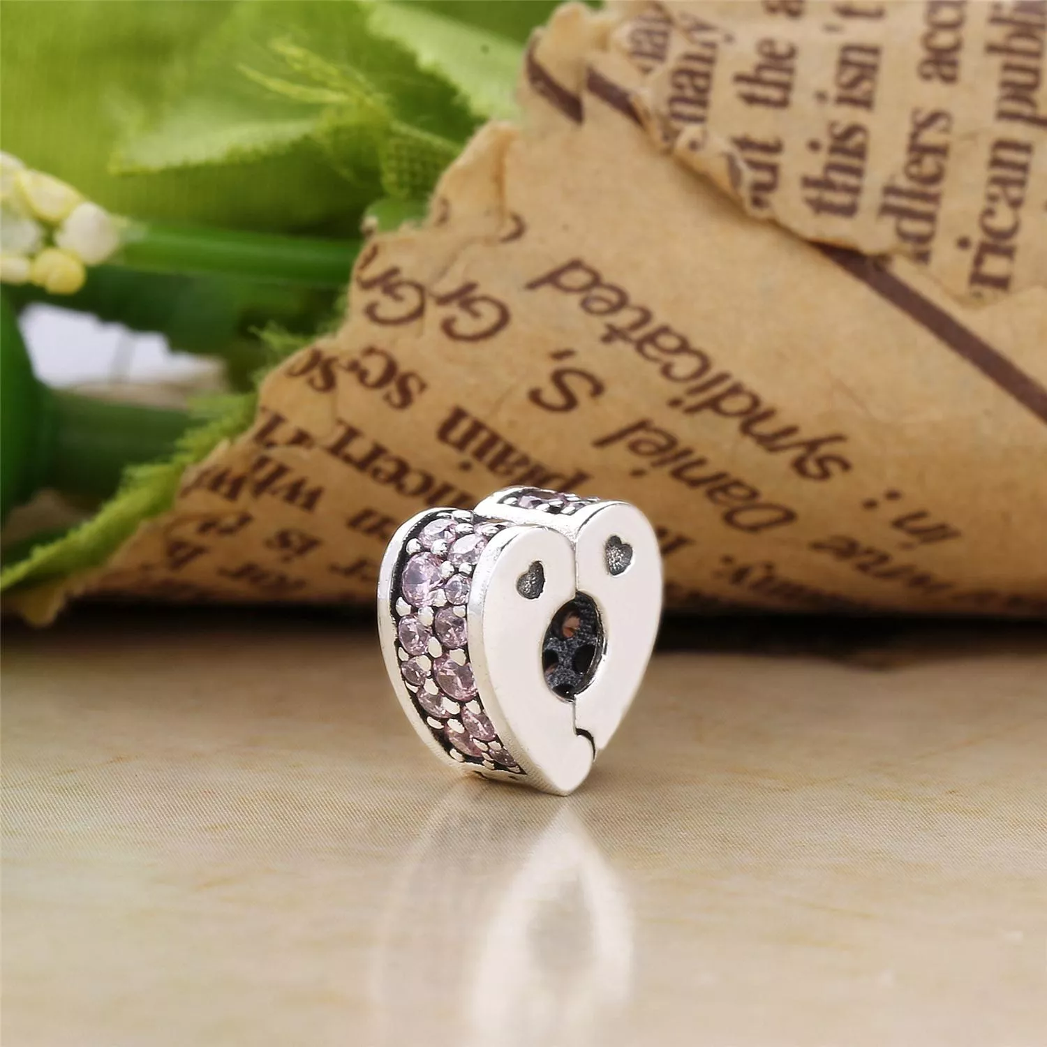 Clipe PANDORA Arcos do Amor Rosa - 797020PCZ