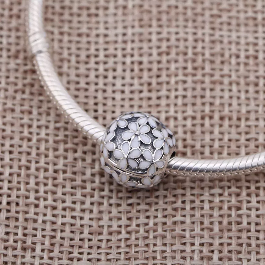 Clipe PANDORA Buquê Branca Margarida - 791494EN12