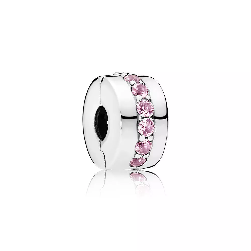 Clipe PANDORA Caminho Brilhante Rosa - 791972PCZ