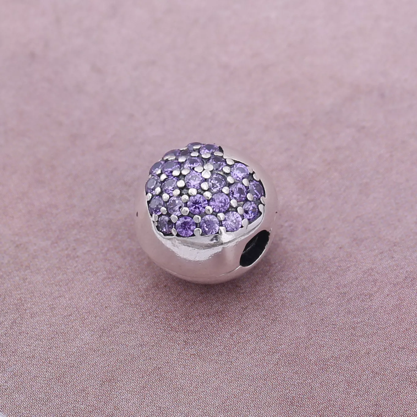 Clipe PANDORA de Prata Coração de Pavê - 791053CZ