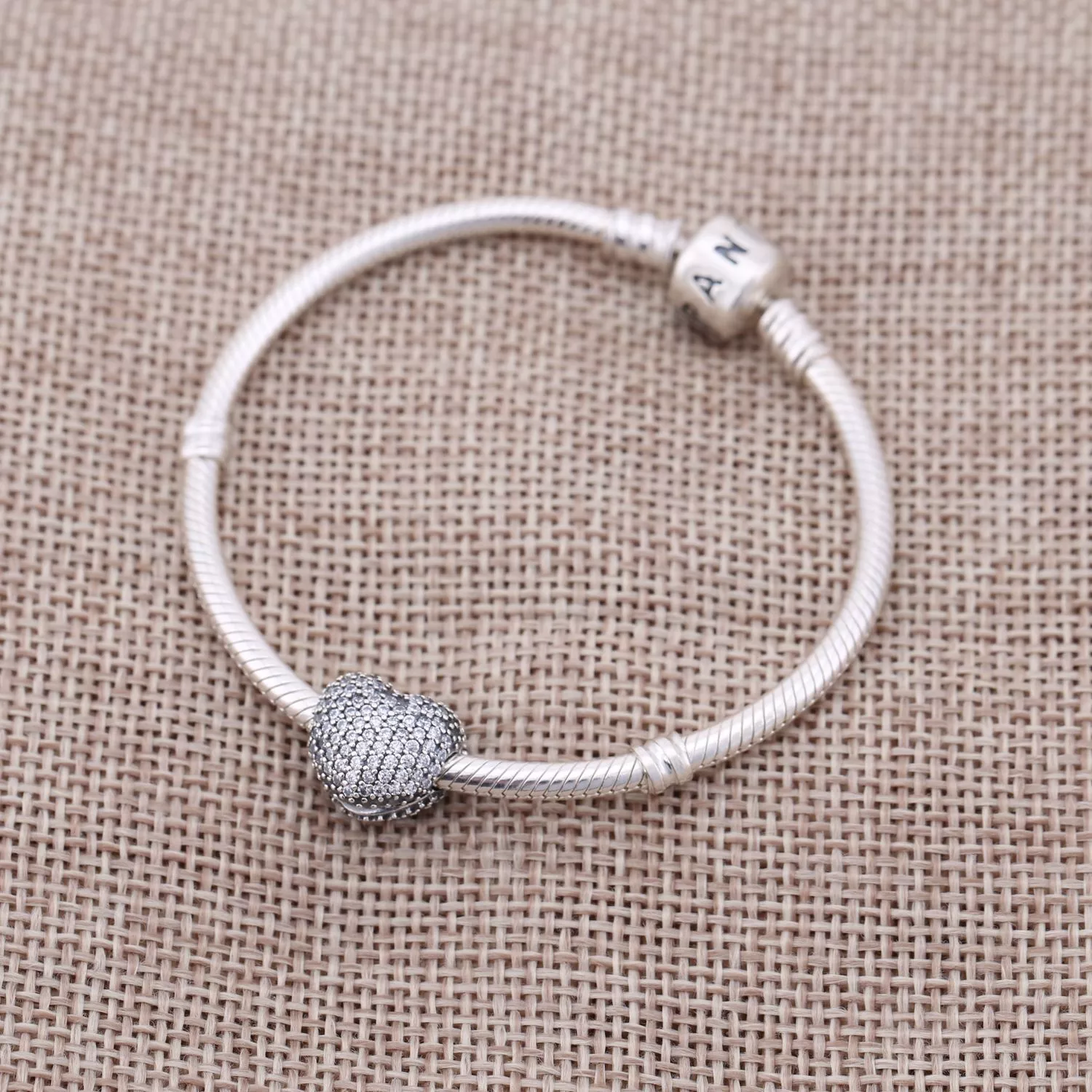 Conta PANDORA Pavê Open My Heart - 791427CZ - Contas