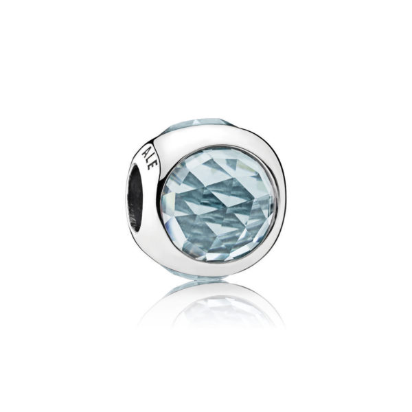 conta pandora radiant droplet azul água 792095nab