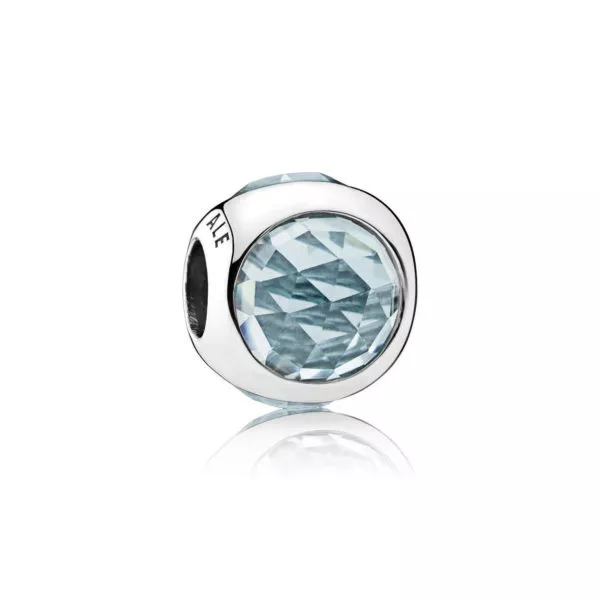 conta pandora radiant droplet azul água 792095nab