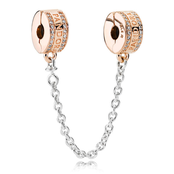 corrente de segurança rose clássico pandora 782057cz