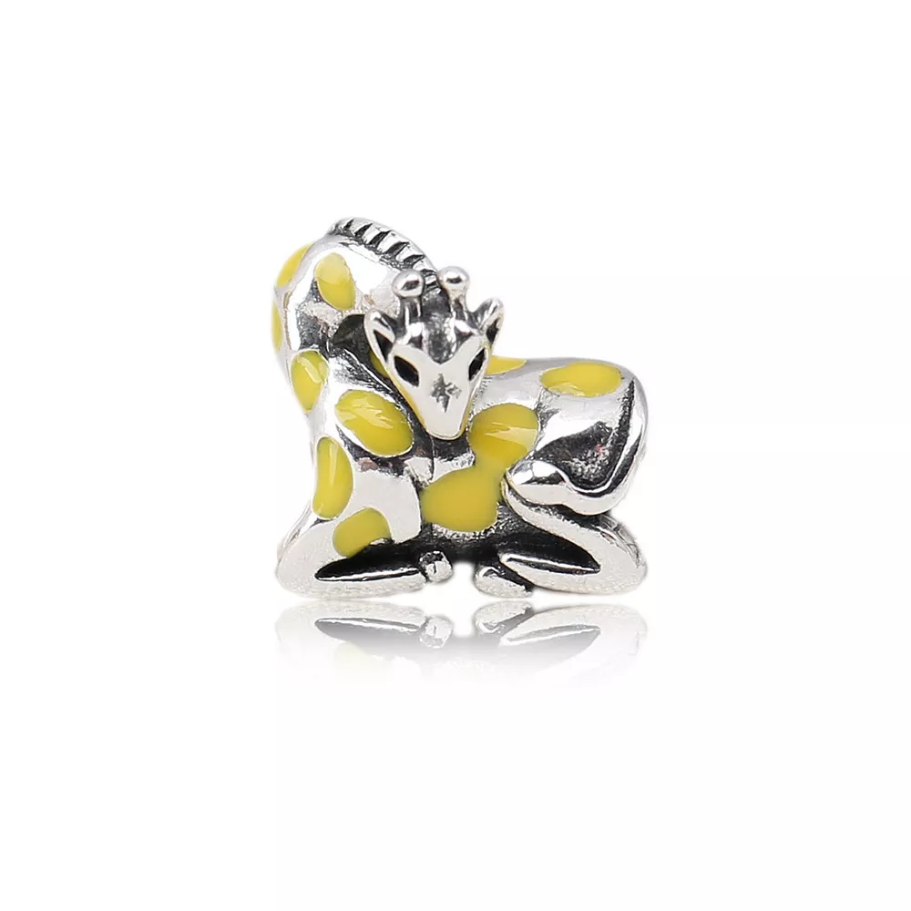 Charm berloques Pandora de prata Girafa