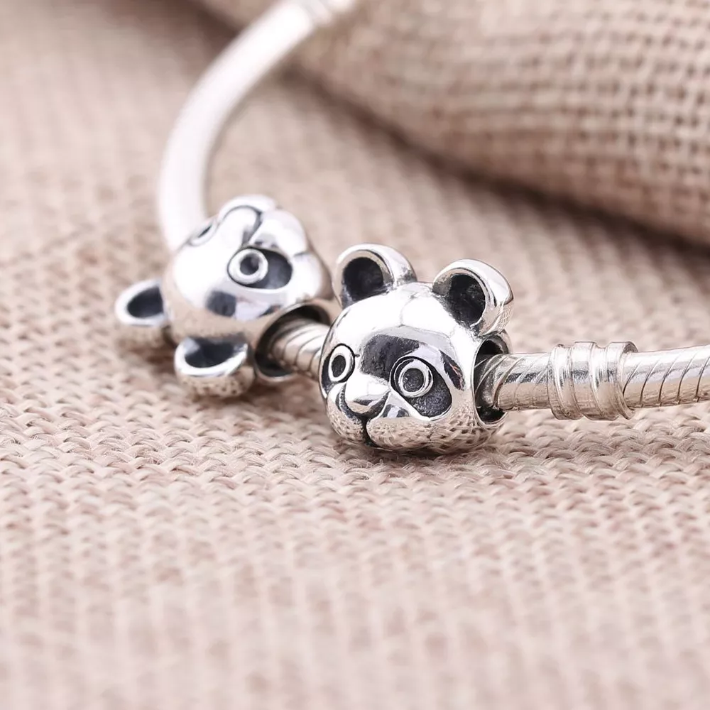 Charm berloques PANDORA Panda Brincalhão - 791745EN16