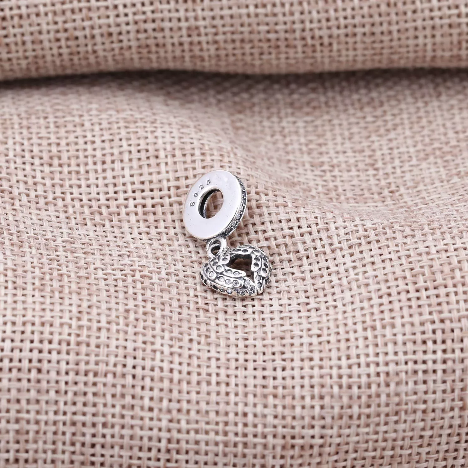 Pingente Pandora de prata Asas de anjo