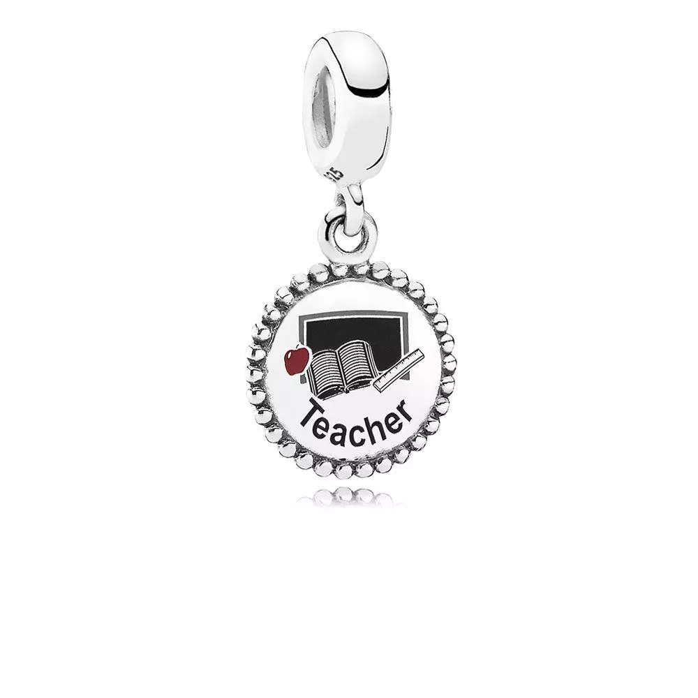 Pingente Pandora de prata Professor