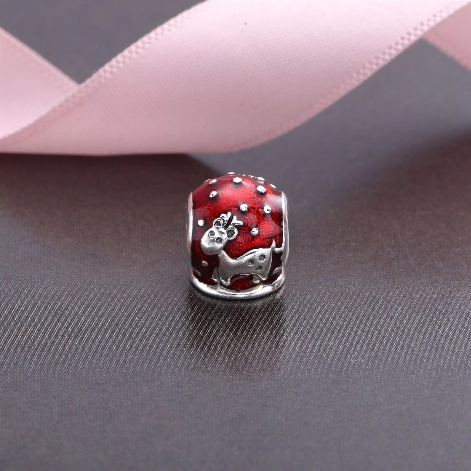 Charm PANDORA de Prata e Esmalte Snow Globe - 791228EN12