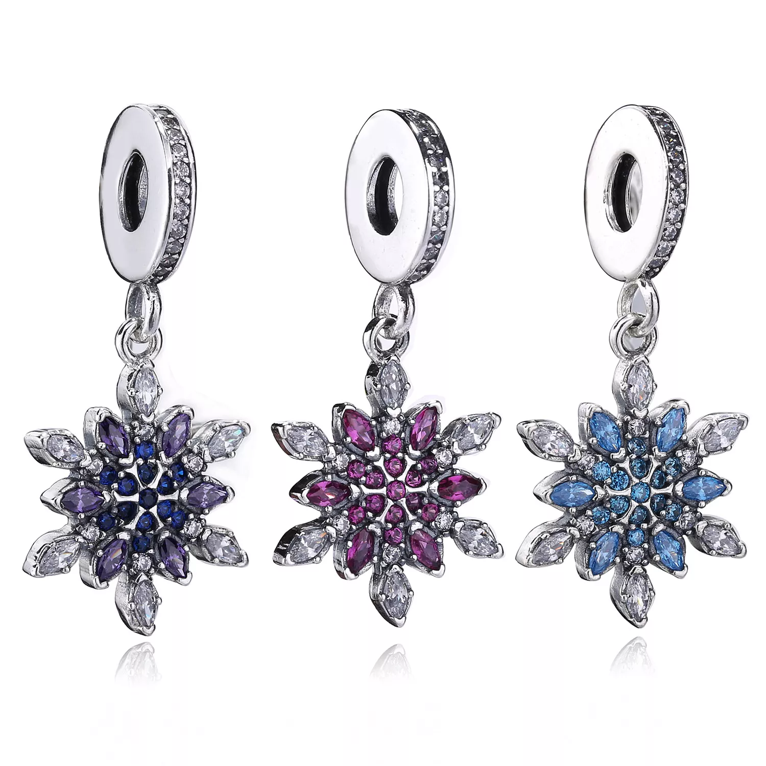 Pendente PANDORA Brilhante Cristal de Neve - 791761NBLMX