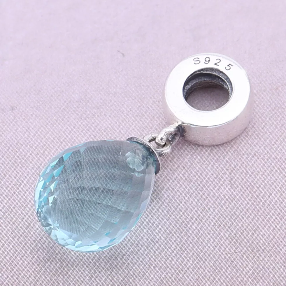 Charm PANDORA de Prata Pendente Murano Facetado Azul - 791602CLB