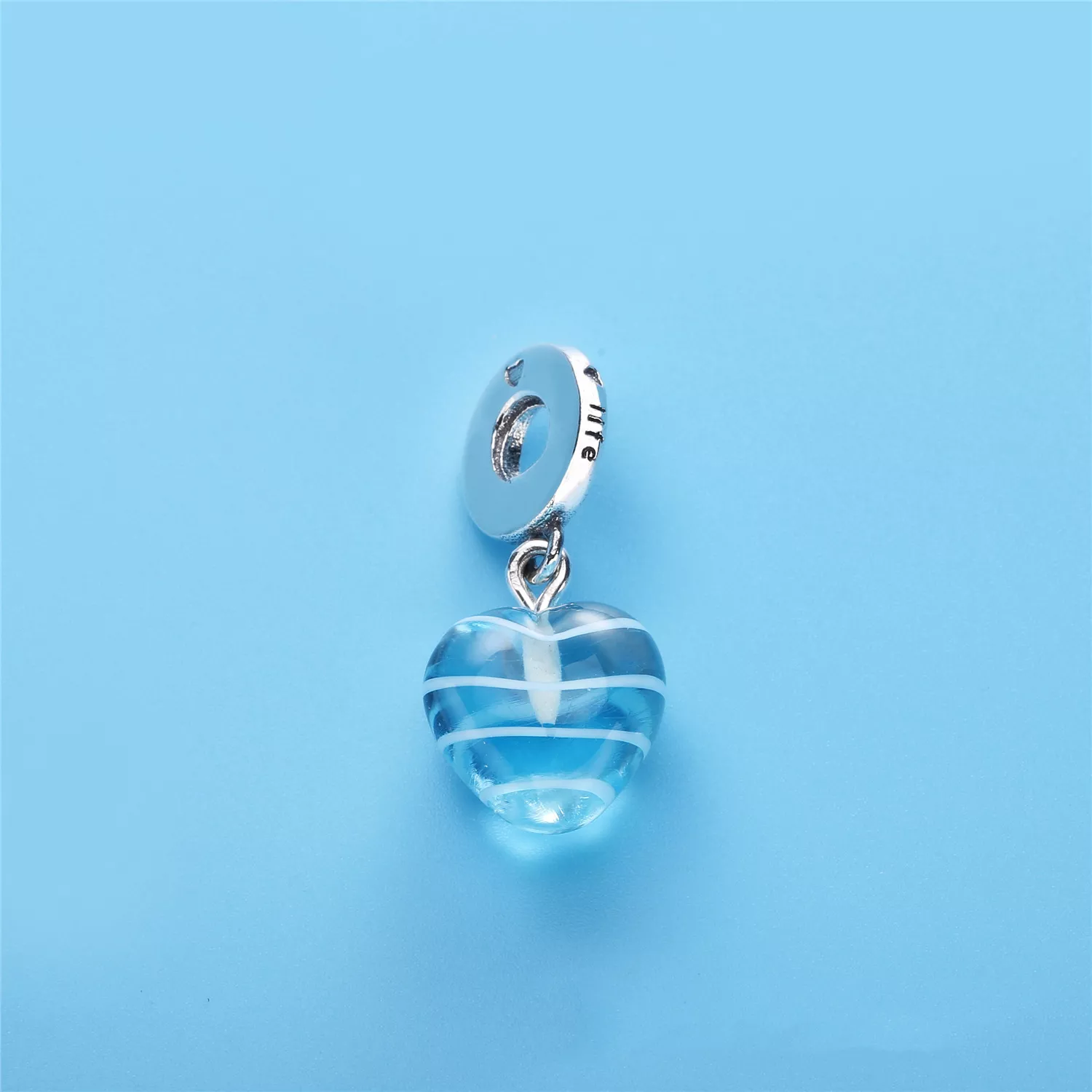 Pingente PANDORA Murano Coração Azul - 797142