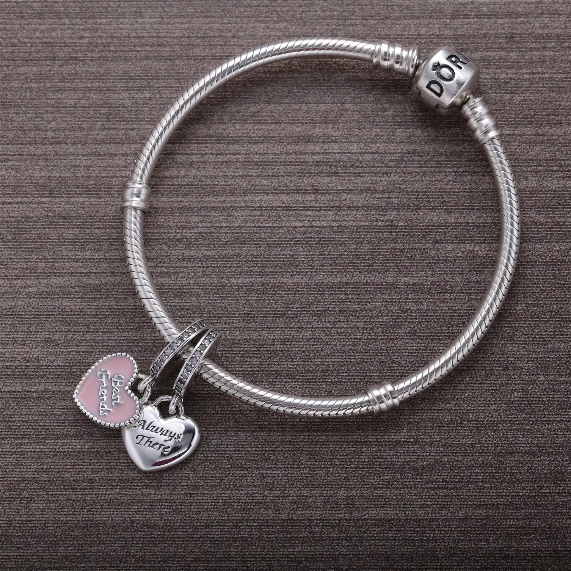 Pingente PANDORA Estarei Sempre Aqui "Always There" - "Best Friends"