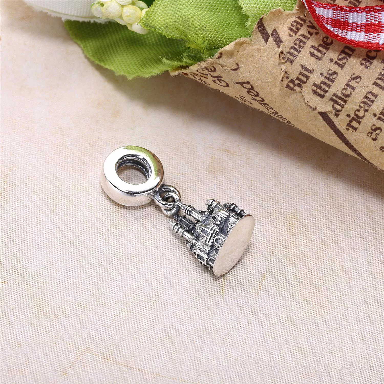 Pingente Pandora de prata Castelo